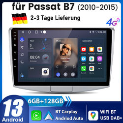 6+128GB FÜR PASSAT B6 B7 CC MAGOTAN ANDROID 13.0 AUTORADIO CARPLAY NAVI GPS DAB+