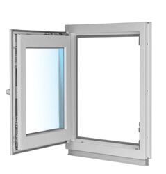 Fenster Kunststofffenster 70 Weiß 1.fl Dreh Kipp 2/3-fach Verglasung alle Größen