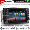 8-Kern DAB+64GB Android 12 Autoradio GPS Navi Mercedes C/G/CLK Klasse W203 Viano