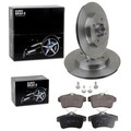 EUROBRAKE BREMSSCHEIBEN 268mm + BELÄGE HINTEN passend für CITROËN C4 + DS4 + DS5