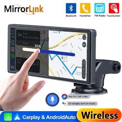 Tragbarer Apple CarPlay und Android Auto Wireless Display Autoradio 9.26 Zoll