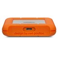 LACIE Rugged USB-C Festplatte, 1 TB HDD, 2,5 Zoll, extern, Silber/Orange