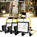 100W 200W LED Fluter Flutlicht Gelb Stativ Baustrahler Scheinwerfer mit Stecker