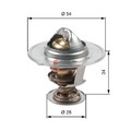 Gates TH47685G1 Thermostat, Kühlmittel für HYUNDAI KIA Kühlung