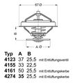 BorgWarner (Wahler) Thermostat Kühlmittel 4274.92D für AUDI SKODA VW PASSAT B5 1