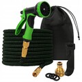 Flexibler Gartenschlauch – knickfest 15–45 m – mit Düse, Halterung, Tasche &