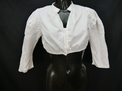 Gr.40 Dirndlbluse süße Bluse für Dirndl Distler mit Spitze Trachtenbluse B8746