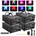 2000W DMX Dual Nebelmaschine RGB Bühnenlicht 16 LED Rauch vertikal Upspray Party
