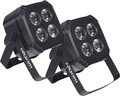 Algam Lighting MINIPAR46 QUAD LED RGBW Scheinwerfer 2er-Set DMX IR-Fernbedienung