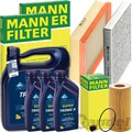 MANN INSPEKTIONSPAKET+ARAL 5W-30 MOTORÖL passend für VW AMAROK 2H S1/ 3.0 TDI