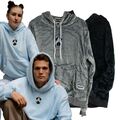 Flauschiger Hoodie Kapuzenpullover Pullover Fellartig und kuschelig - DropUP