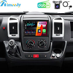 DAB+ 4+64GB Android 15 Autoradio Carplay GPS NAVI Für Fiat Ducato Citroen Jumper