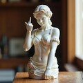 Statue Göttin Venus Statue Mittelfinger Statue Dekoration Ornament Dekoration!