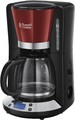 Russell Hobbs Filter-Kaffeemaschinen Colours Plus+ Flame Red Digitale Glas Kanne