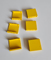 LEGO 4215a Panel 1 x 4 x 3 Solid Studs, Yellow, 6 Stück