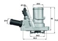 MAHLE (TI 144 88) Thermostat, Kühlmittel für ALFA FIAT LANCIA OPEL ABARTH
