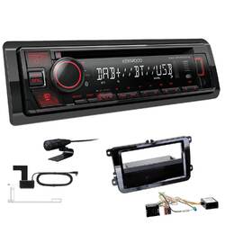 Kenwood KDC-BT450DAB Autoradio DAB BT für Seat Toledo IV piano black mit Canbus