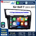 8Kern 4+64GB Carplay Android14 Autoradio WIFI GPS Navi Für VW Golf VII 7 2013-17