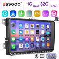 Android 14 32G 9" Carplay Autoradio GPS Nav Kamera Für VW GOLF 5 6 Touran Caddy