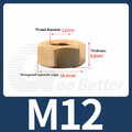 Sechskantmuttern Messing Muttern M1.4 M1.6 M2 M2.5 M3 M4 M5 M6 M8 M10 M12 - M24