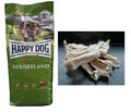 12,5kg Happy Dog  NEUSEELAND Hundefutter + 1kg Kaninchenohren MIT FELL ***TOP***