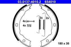 Bremsbackensatz Feststellbremse ATE 03.0137-4010.2 für 406 PEUGEOT 607 9U 9D 8E