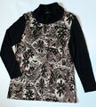 Gerry Weber: Shirt mit Rolli, Schwarz-Braun, Gr.: 42/ 44, Top!
