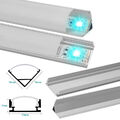 10x1m LED Aluminium Profil Shine LED Stripes Alu Schiene Leiste Aluprofil