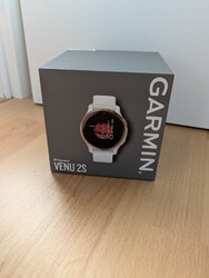 Garmin Venu 2S GPS-Uhr - Weiss/Rosegold mit Schnellwechsel-Silikon-Armband