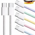 Schnell Ladekabel USB-C auf USB-C 60W Typ C Datenkabel für Handy Samsung Huawei