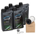 ORIGINAL AUDI VW Getriebefilter Satz DSG DQ500 DQ400E + 6L WOLF Getriebeöl