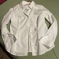 Eterna Damen Bluse Hemd, Größe 40, Weiß/Schwarz, Langarm