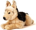 Uni-Toys - Deutscher Schäferhund, Liegend - 45 Cm (Länge) - Plüsch-Hund, Haustie