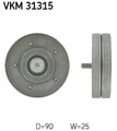 SKF VKM 31315 Umlenk-/Führungsrolle, Keilrippenriemen für AUDI,SEAT,VW