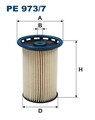 FILTRON Kraftstofffilter PE 973/7 Filtereinsatz für VW SEAT AUDI TIGUAN SHARAN