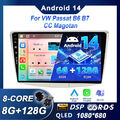 Android14 Auto Radio Für VW Magotan Passat CC B6 B7 CarPlay GPS Navi BT 6G+128GB