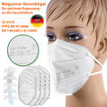 100x Schutzmaske FFP2 Atemschutzmaske Mundschutz Mund Nasen Maske CE 0370 5lagig