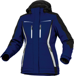 Leibwächter Flex Line Damen Winter-Softshelljacke kornblau-schwarz Arbeitsjacke
