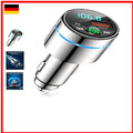 Bluetooth 5.3 FM Transmitter | 30W PD Schnellladen | Metallgehäuse
