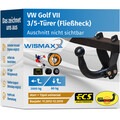 ANHÄNGERKUPPLUNG starr für VW Golf VII 12-19 +13 polig E-Satz EBA
