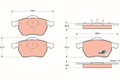 TRW Bremsbelagsatz Scheibenbremse COTEC GDB1376 für VW 3B5 80 B5 PASSAT 3B2 AUDI