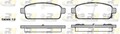 Bremsbelagsatz Scheibenbremse ROADHOUSE 21432.02 für ORLANDO J309 ASTRA OPEL P10