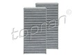 Filtersatz Innenraumluft TOPRAN 502 783 Filtereinsatz Aktivkohlefilter für BMW