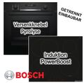 Herdset BOSCH Backofen Pyrolyse + Induktionskochfeld PowerBoost autark 60cm NEU