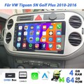 DAB+ 64G Android 14 Autoradio Carplay GPS Navi BT RDS für VW Tiguan 5N Golf Plus