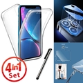 360 Grad Full TPU Case Handyhülle Silikon Schutz Hülle Handy Tasche Cover Klar