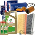 BOSCH FILTERSET+CASTROL LL 5W30 ÖL passend für 2.0 TDI 84-140 PS VW T5 T6 BUS