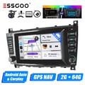 Carplay Android 13 2+64G DAB+ Autoradio GPS KAM Für Benz C/CLC Klasse W203 W209