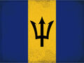mrdeco Metall Schild 30x40cm Flagge Flag of Barbados Vintage Blechschild