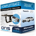 Für Mercedes C-Klasse Limousine 18- ORIS Anhängerkupplung abnehmbar + 7polig neu